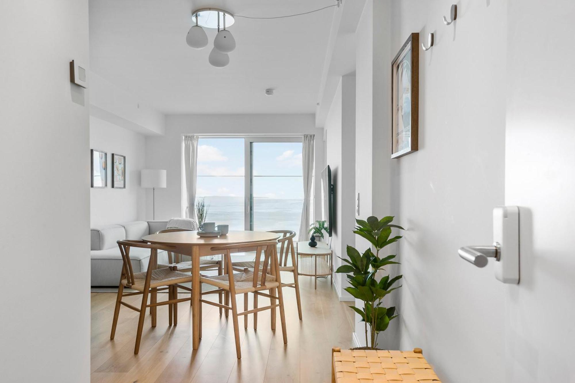 오르후스 Endless Ocean Views With Private Balcony 아파트 외부 사진