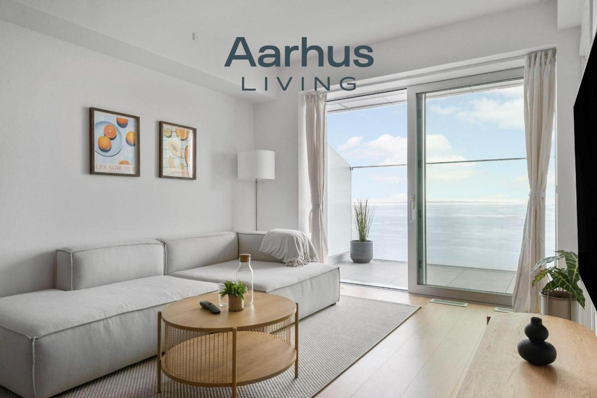 오르후스 Endless Ocean Views With Private Balcony 아파트 외부 사진